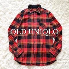 OLD UNIQLO Flannel Check Shirt M RED 旧タグのサムネイル