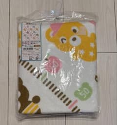 【新品未開封】身長計付き 知育要素入りバスタオル 90cm×90cm綿100%のサムネイル