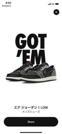 Nike Air Jordan 1 Low OG EXのサムネイル