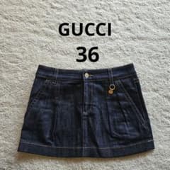 GUCCI デニム ミニスカート 36 - メルカリ