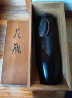 高橋　重弘　鎚起銅器　花瓶 木箱入り 高橋 重弘 鎚起銅器 花瓶 木箱入り - メルカリ