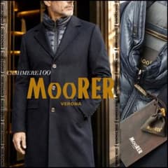 新品MOORERムーレーHARRIS-CH撥水カシミアダウンチェスターコート52