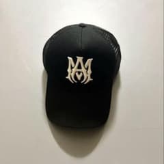 AMIRI アミリ　MAロゴ　トラッカーハット　メッシュキャップ　黒のサムネイル