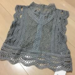 fifth フィフス 総レース グレー ノースリーブ Ｍサイズ完売品のサムネイル
