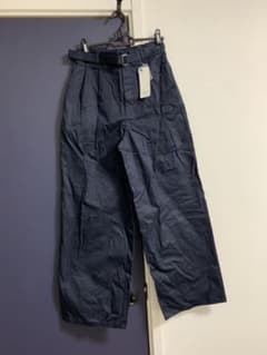 GU チノハイウエストボリュームパンツ Lサイズ ネイビー NAVYのサムネイル