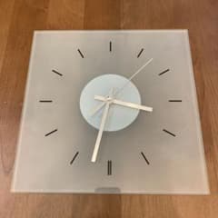 【IKEA】時計　ガラス　シンプル　オシャレのサムネイル
