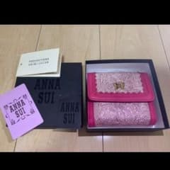 アナスイ　折り財布　anna sui ピンク　パープル　紫のサムネイル