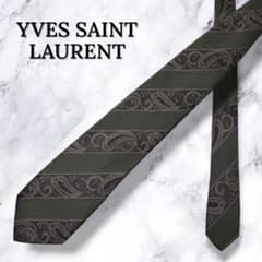 極美品 極上ウールダブルスーツ × Yves Saint Laurentネクタイ Yves Saint Laurent - 極美品✨ イヴサンローラン ネクタイ 光沢