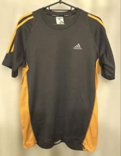 adidas CLIMA COOL 半袖Tシャツ ブラック×オレンジ Lのサムネイル