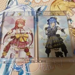さくらみこ 星街すいせい トレーディングカードセット 複製サイン入のサムネイル
