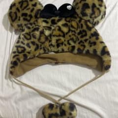 Disney leopard print fan cap