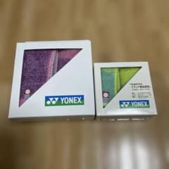 YONEX 今治タオルハンカチ 2枚セット　[箱畳み発送］のサムネイル