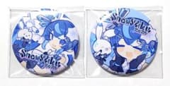 SNOW MIKU 스노우 미쿠 2025 CD 특전 캔 배지 2개 세트 하츠네 미쿠