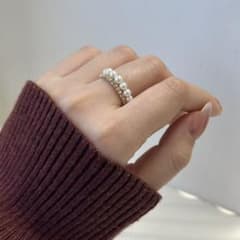 K18 パールフリーリングのサムネイル