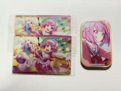 プロセカ 鳳えむ ウエハースカードまとめ売り+缶バッチのサムネイル