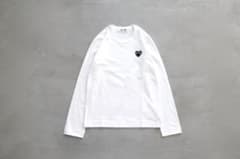 【新品未使用、値上げ予定】PLAY COMME des GARCONS ロンT白のサムネイル