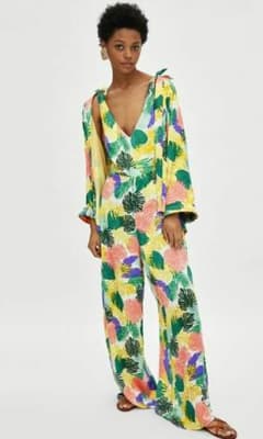 【kimmy様 専用】ZARA ザラ 花柄オールインワンのサムネイル