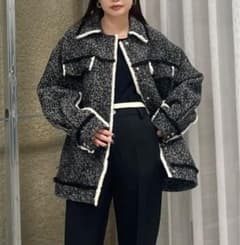 新品AMERI VINTAGE FRINGE TWEED OVER JACKET - メルカリ