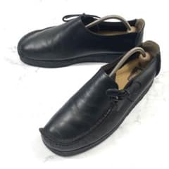 美品】Clarks LUGGER BLK SMOOTH LEATHER 7.5 - メルカリ