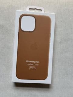 純正iPhone 12 mini レザーケース　サドルブラウンのサムネイル