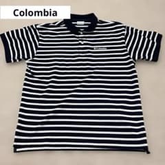 Columbia ボーダー ポロシャツ ネイビー×ホワイトのサムネイル