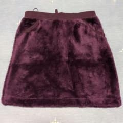 UNIQLO ボア ミニスカート パープル Mのサムネイル