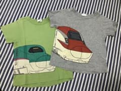 SKAPE 新幹線　はやぶさ　こまち　Tシャツ　110 セット　双子のサムネイル
