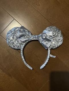 ミニーマウス スパンコールカチューシャ シルバーのサムネイル