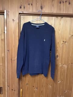 00s Polo Ralph Lauren ワッフル 長袖カットソー ネイビーのサムネイル