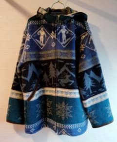 L.L.Bean 古着 80s 90s フリース ブルゾン フード プルオーバー