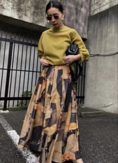 Ameri / EMILIE TUCK FLARED SKIRTのサムネイル