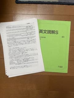 駿台 英文読解S 通年 テキスト 2022年のサムネイル