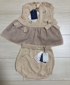 バースデイ Cottoli ニット チュール セットアップ 80 ピンクベージュのサムネイル