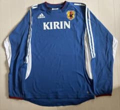 Rare 00s vintage Adidas Japan national football team long-sleeved training jersey, faded, MW Cup.