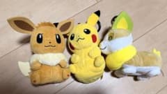 포켓몬 인형 3 체 세트 Eevee Pikachu Yamper