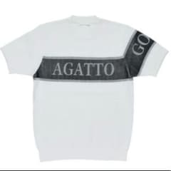 AGATTO GOLF 半袖ニットシャツ ホワイト Lサイズ AGATTO GOLF 半袖ニットシャツ ホワイト Lサイズ - メルカリ