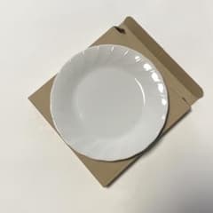 【新品未使用】白磁 プレート 皿 シンプル レトロ - 3
