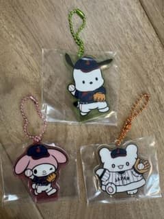 タイトーくじ　侍ジャパン×サンリF賞　アクリルキーホルダー　3個セットのサムネイル