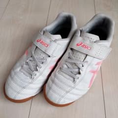 21cm ASICS フットサルシューズ JUNIOR ホワイト/ピンクのサムネイル