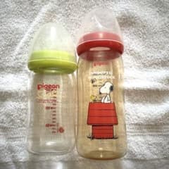 Pigeon 哺乳瓶 2本セット 160ml ガラス＆240mlプラスチックのサムネイル