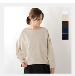 kha:ki(カーキ) コットンドルマンスリーブバスクシャツのサムネイル