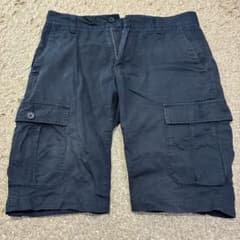 ラコステ 黒 カーゴショートパンツ／サイズMのサムネイル