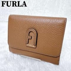 極美品✨ FURLA フルラ ダフネ 三つ折り財布 アーチロゴ ブラウン ロゴ 極美品✨ FURLA フルラ ダフネ 三つ折り財布 アーチロゴ ブラウン ロゴ