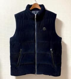【美品】MONCLER モンクレール ACRAB コーデュロイ ダウンベスト 紺 美品】MONCLER モンクレール ACRAB コーデュロイ ダウンベスト 紺