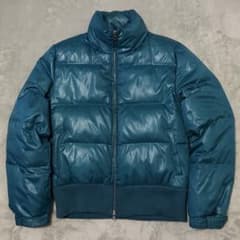 y2k 00s 光沢フェザー ダウンジャケット グランジ フェアリー 平成　L y2k 00s 光沢フェザー ダウンジャケット グランジ フェアリー 平成 短