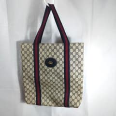 GUCCI オールドグッチ トートバッグ GG柄 シェリーライン - メルカリ