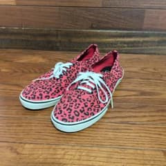 Vans ピンク レオパード柄 スニーカー 7.5 US - メルカリ