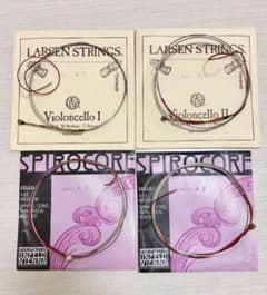 チェロ弦4本セット⭐︎中古品 ラーセンAD、スピルコアGC - メルカリ