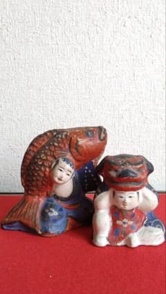 土人形　堤土人形　獅子舞　鯉担ぎ　郷土玩具 獅子舞 みぃちぃぴぃ様専用 土人形 堤土人形 獅子舞 鯉担ぎ 郷土玩具 - メルカリ