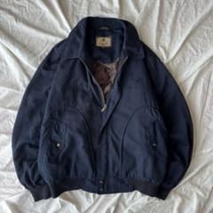 90s 裏地総柄 短丈 ブルゾン ノームコア シティボーイ アメカジ 古着